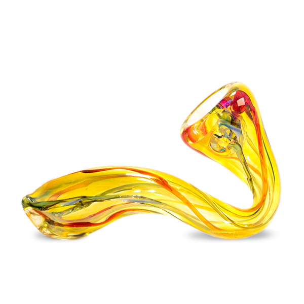 Pipa de Cristal Sherlock Leaf de 13 cm